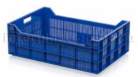 Ящик для овощей, фруктов и ягод перфорированный синий