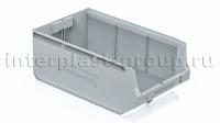 Складской лоток/контейнер для зап. частей, крепежей, серый, 500x300x200 мм