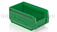 Складской лоток/контейнер для зап. частей, крепежей, зеленый, 165x100x75 мм