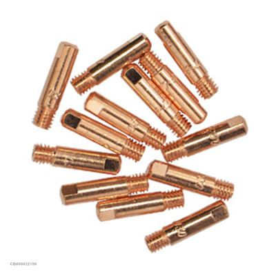 Токосъемный наконечник М6 Euro-Cu (L=25-28 мм) прямой, Трафимет