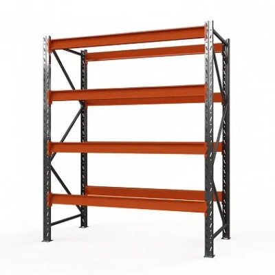 Стеллаж металлический Оптима, 3500x2500x785 мм. Полки: 4 шт. без настила